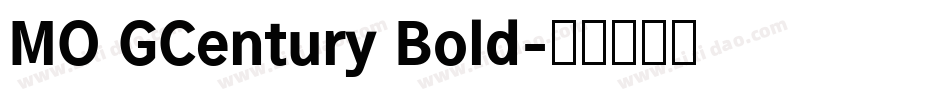 MO GCentury Bold字体转换